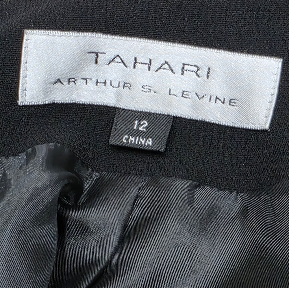 Tahari Luxe Black Blazer Jacket With Beads Size 12 - Picture 12 of 16